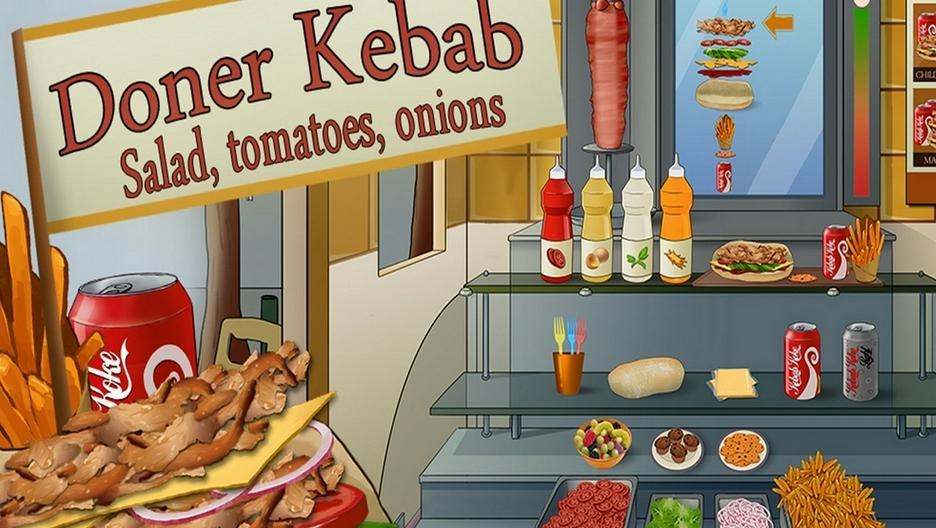 Doner Kebab: Salad Tomatoes Onions